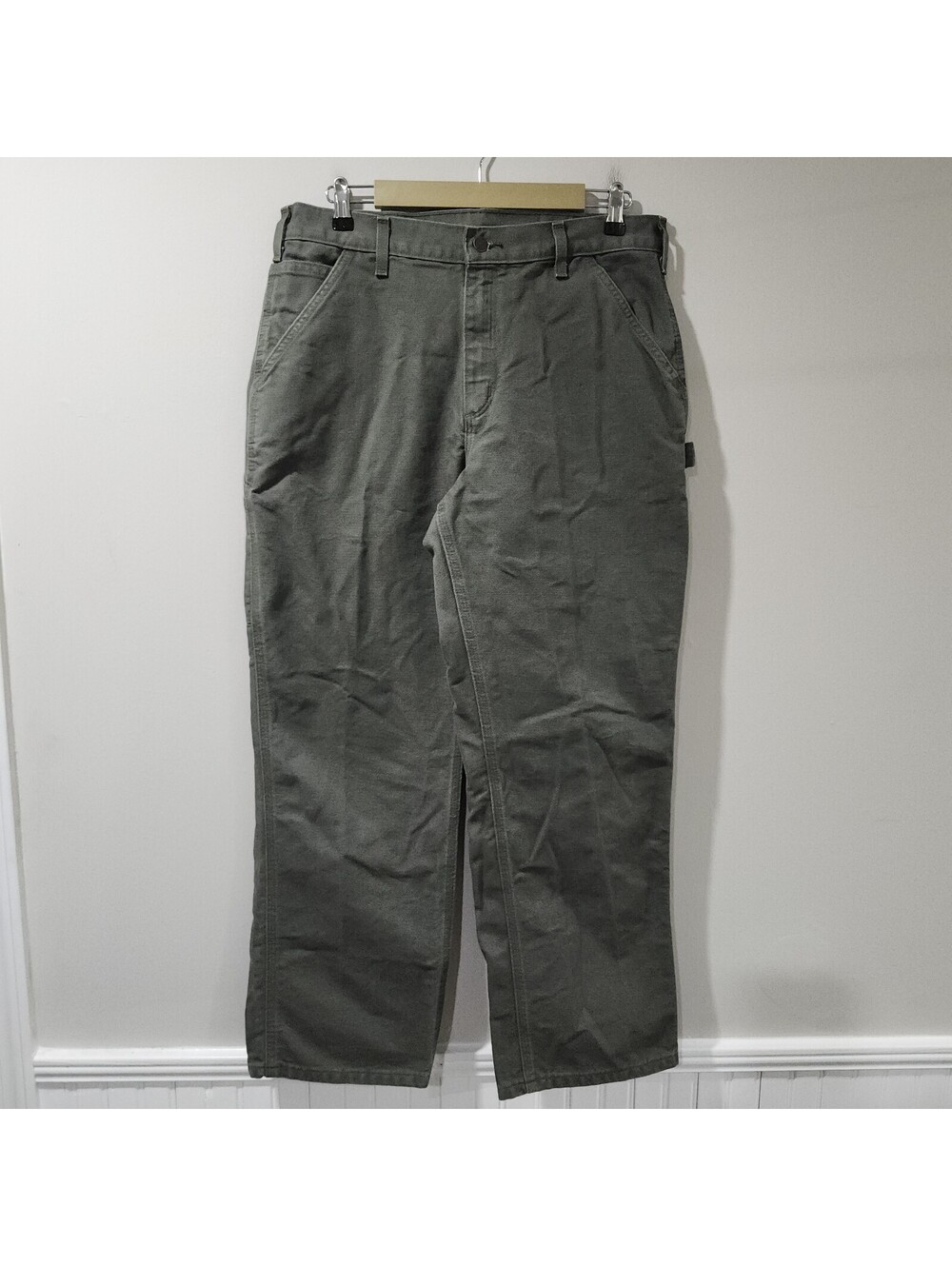 Carhartt B11-MOS Loose Original Canvas Work Dungaree Skate Moss Green Pant 34x30
